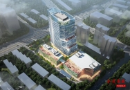 五里亭茶叶交易集散中心主体建筑已封顶