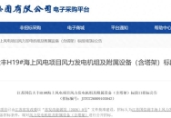 江苏561MW海上风电项目启动招标