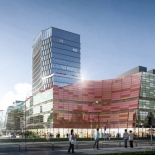 五里亭茶叶交易集散中心主体建筑已封顶